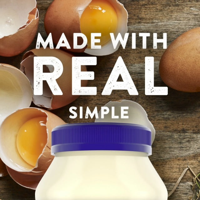 Hellmann's Mayonnaise Real Mayo For A Creamy Condiment For Sandwiches And Simple Meals Gluten Free, Made With 100% Cage-Free Eggs 30 Fl Oz (Pack of 3),Packaging may vary