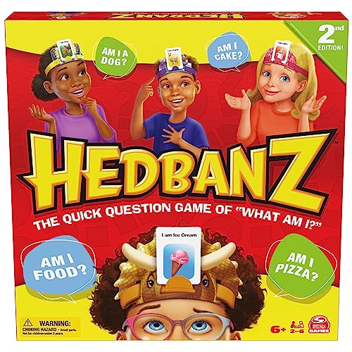 Hedbanz 2023 Edition Cards Picture Guessing Board Game- Family Games | Games for Family Game Night| Kids Games | Card Games for Families & Kids Ages 6 and up