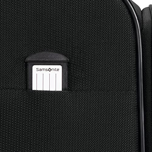 Samsonite Aspire DLX Softside Expandable Luggage with Spinners 2PC SET (Carry-on/Medium), Black, 2PC SET (Carry-on/Medium)