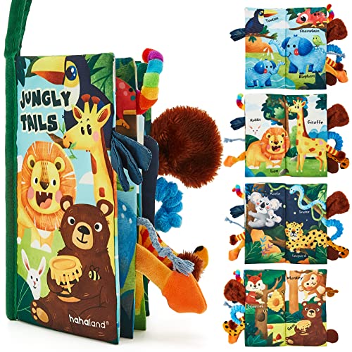 Baby Books 0-6 Months,Infant Tummy Time Toys High Contrast Sensory Baby Toys 6 to 12 Months Touch Feel Book Gift Christmas Stocking Stuffers for Boys Girls 0-3 Months Book Early Learning Stroller Toy