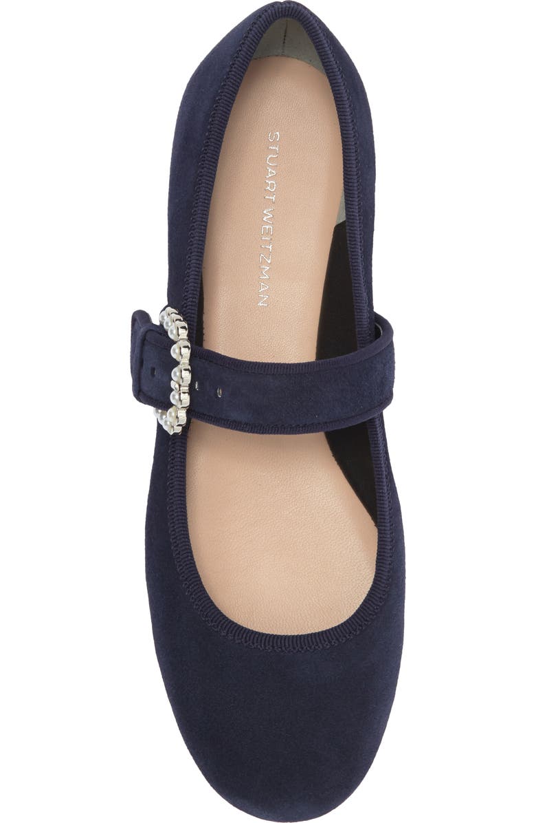 Stuart Weitzman Piper Mary Jane Ballet Flat (Women)