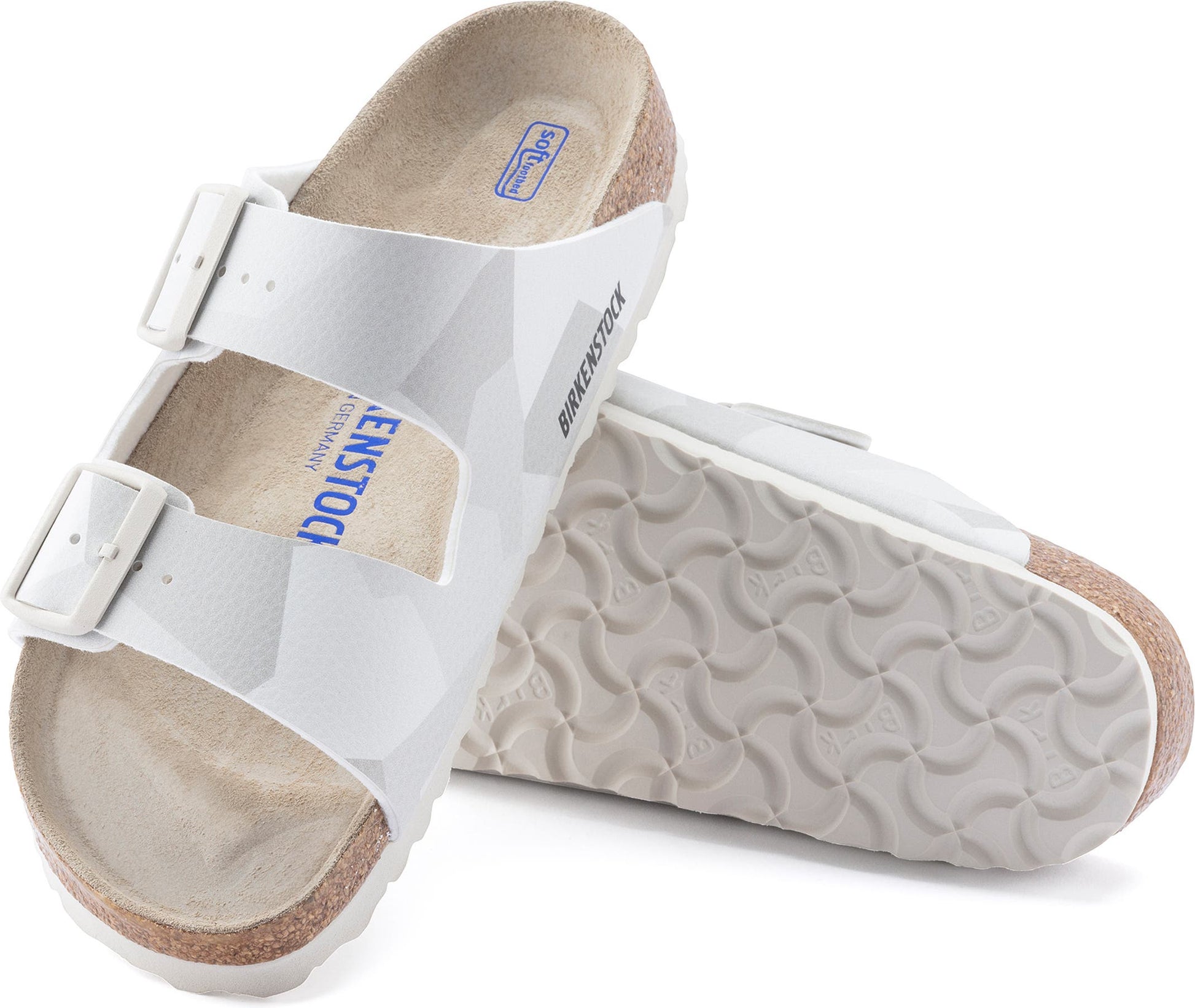 Birkenstock Arizona Slide Sandal - Discontinued, Alternate, color, GEO SNOW