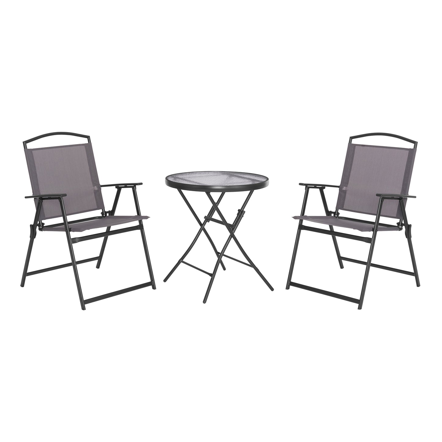 Walmart Mainstays Albany Lane 3 Piece Outdoor Bistro Set, Gray