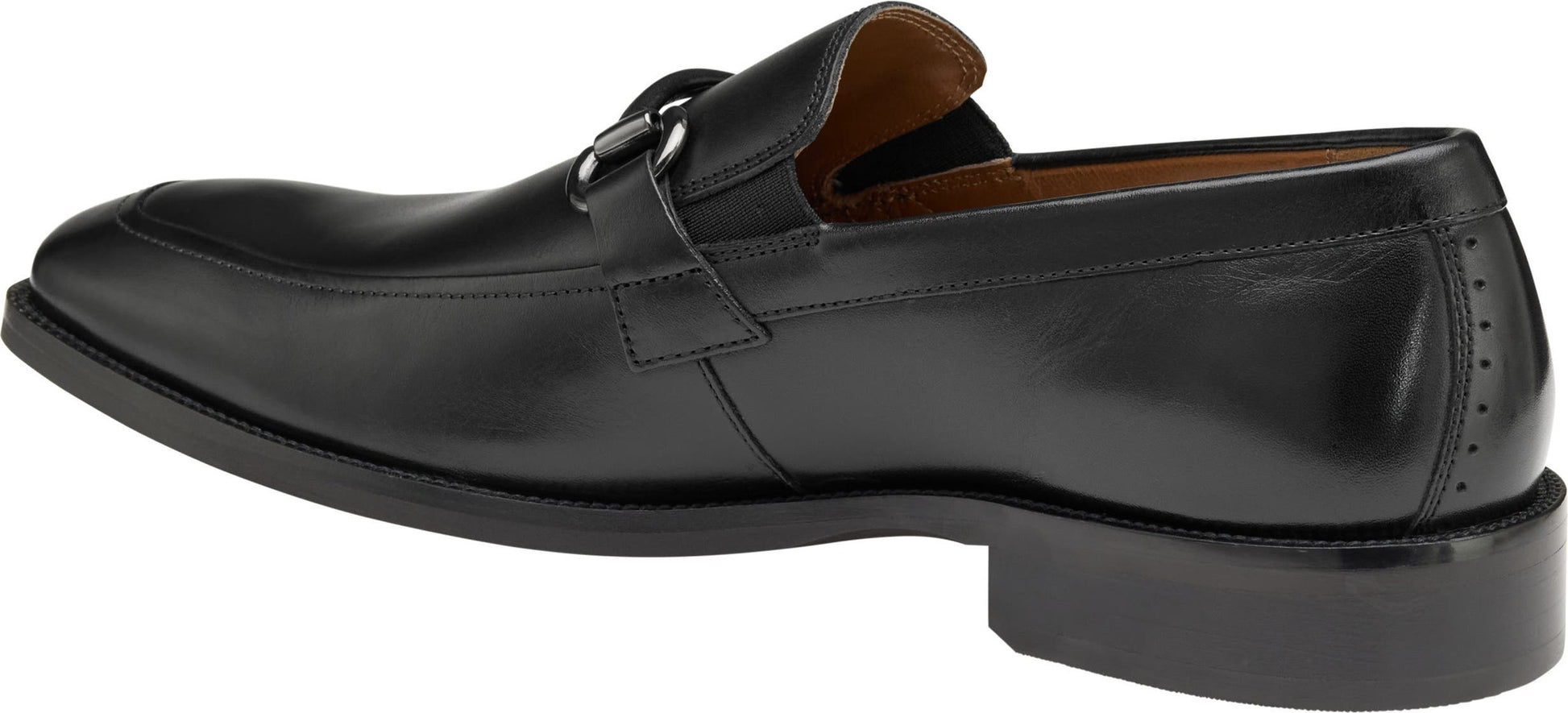 JOHNSTON & MURPHY Everett Bit Loafer, Alternate, color, BLACK