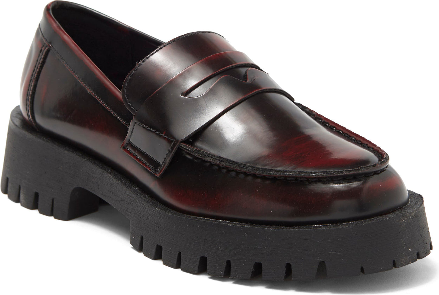 Steve Madden Lolo Penny Loafer, Main, color, BURGUNDY