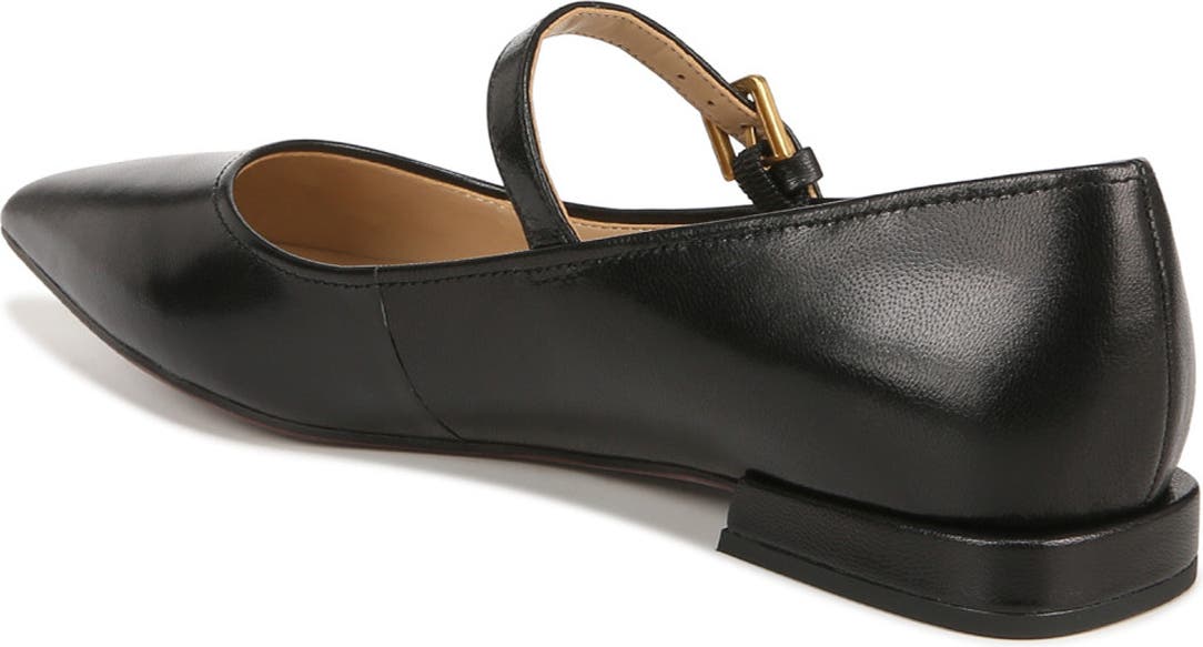 Franco Sarto Nalin Pointed Toe Flat, Alternate, color, Black