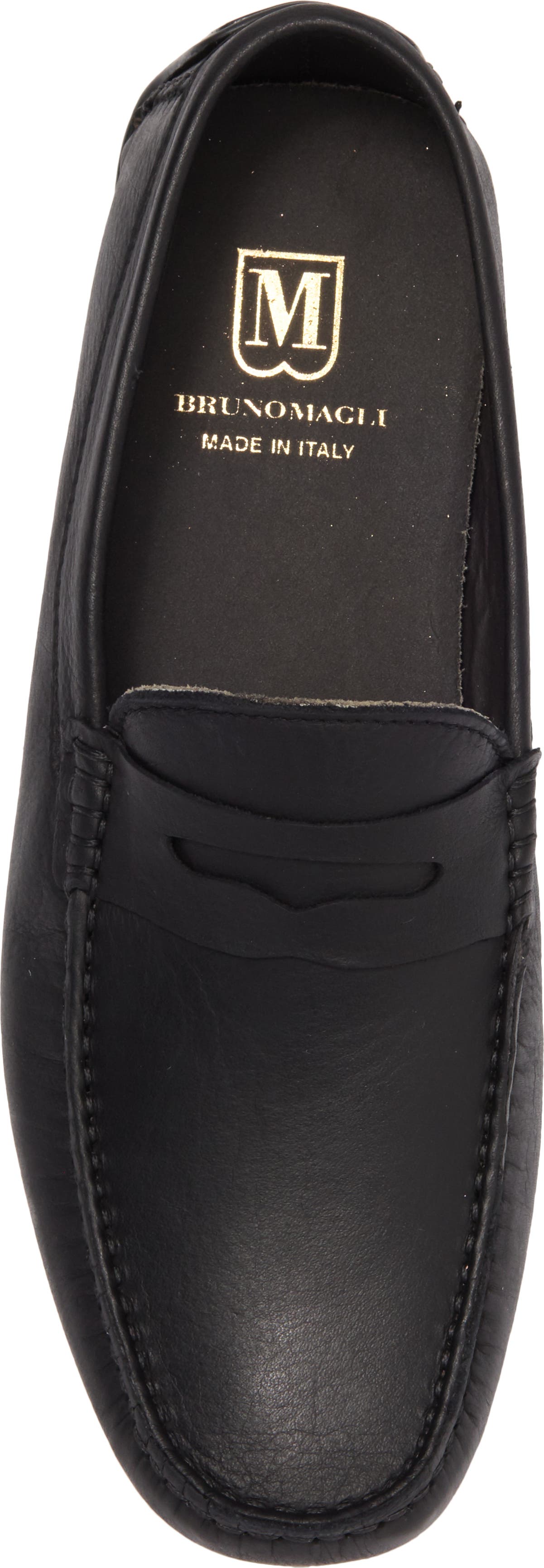 Bruno Magli Xeno Penny Loafer, Alternate, color, BLACK LEATHER