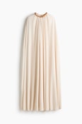 H & M Bead-detail cape dress