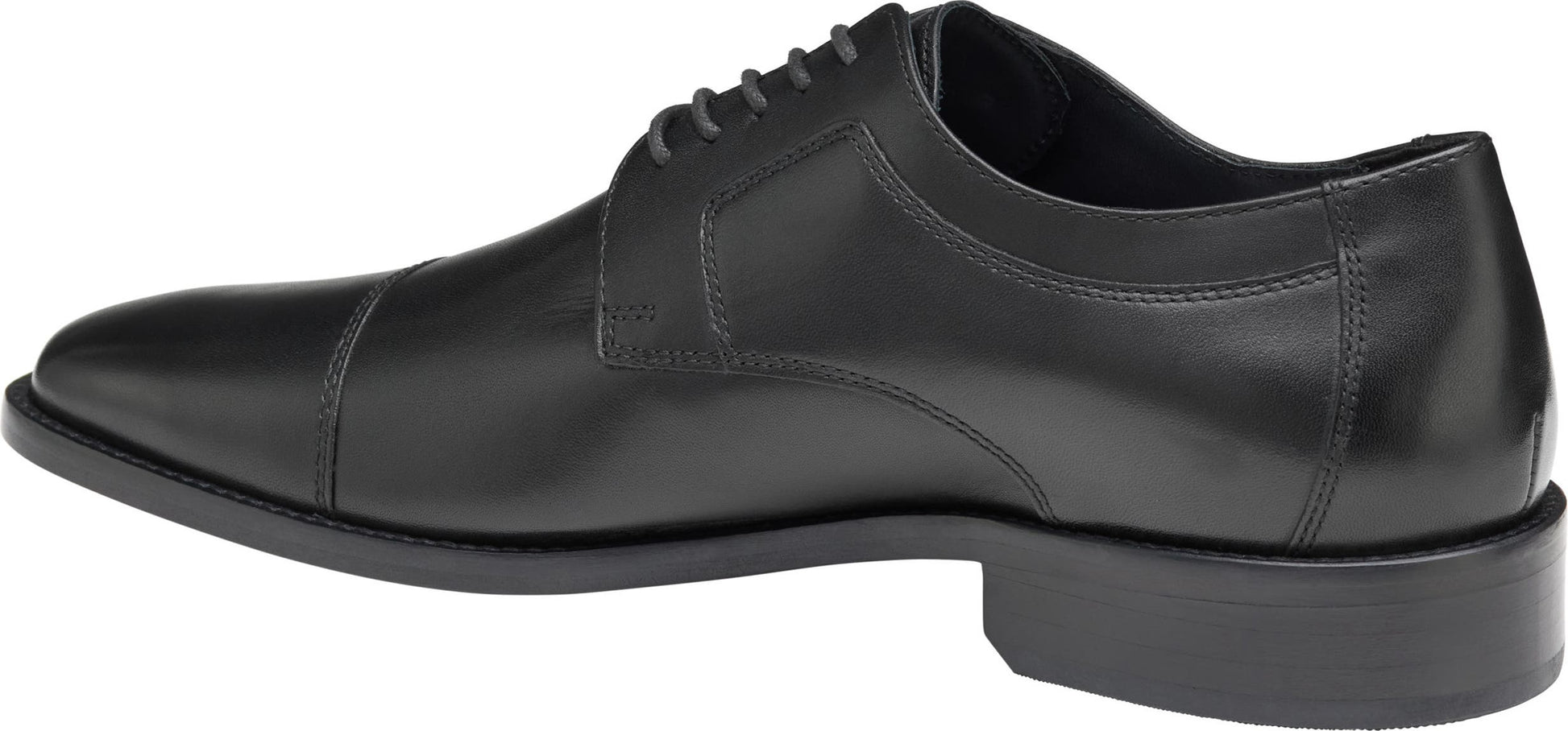 JOHNSTON & MURPHY Novick Cap Toe Derby - Wide Width Available, Alternate, color, BLACK