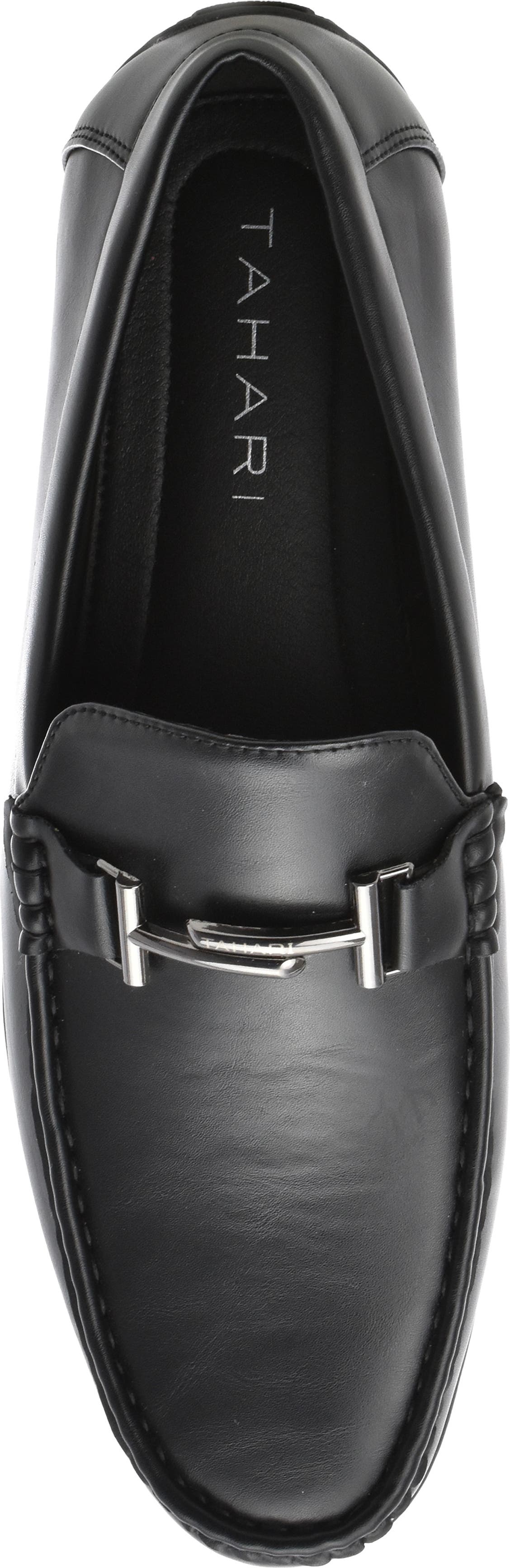 Tahari Lukas Bit Driving Loafer, Alternate, color, BLACK