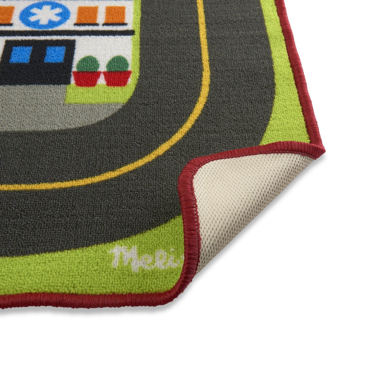 Walmart Melissa & Doug Jumbo Roadway Activity Rug, 4 Wooden Traffic Signs, 79"L X 60"W