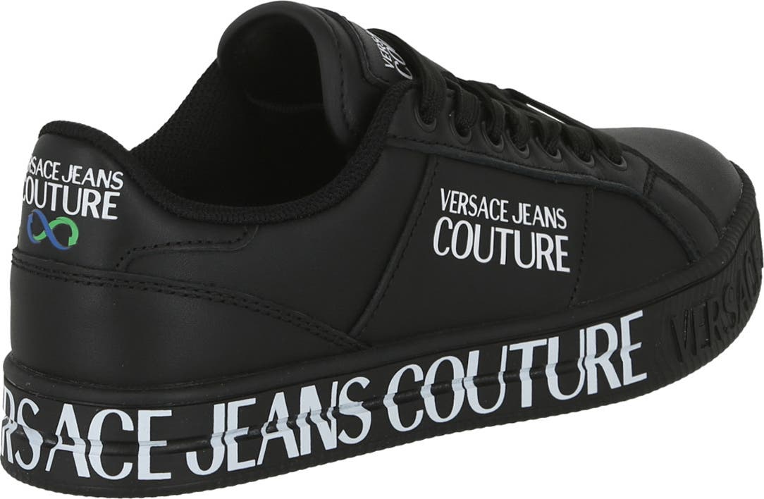 Versace Court 88 Low Top Sneaker, Alternate, color, BLACK