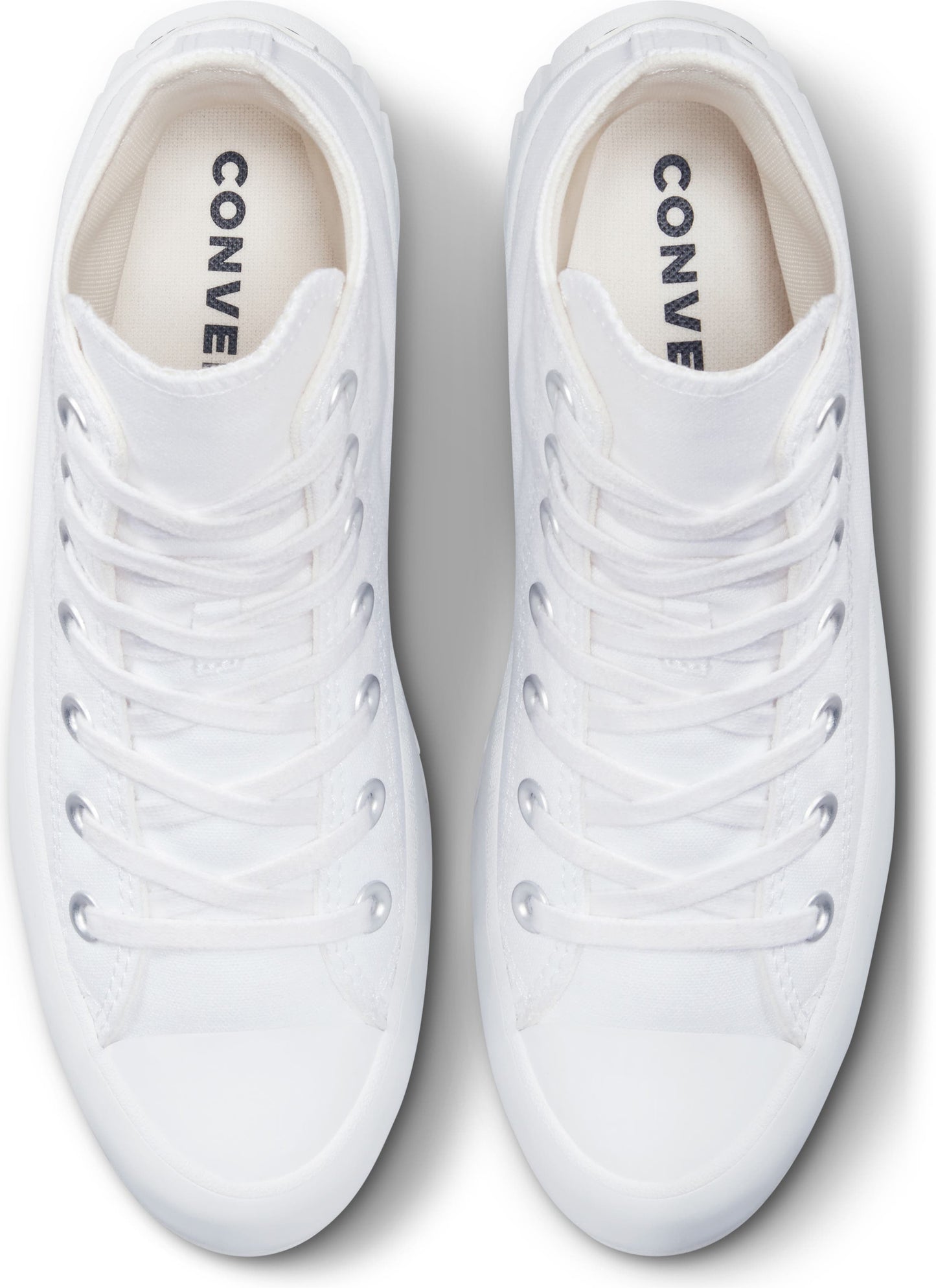 CONVERSE Chuck Taylor<sup>®</sup> All Star<sup>®</sup> Lugged High Top Sneaker, Alternate, color, WHITE/ EGRET/ BLACK