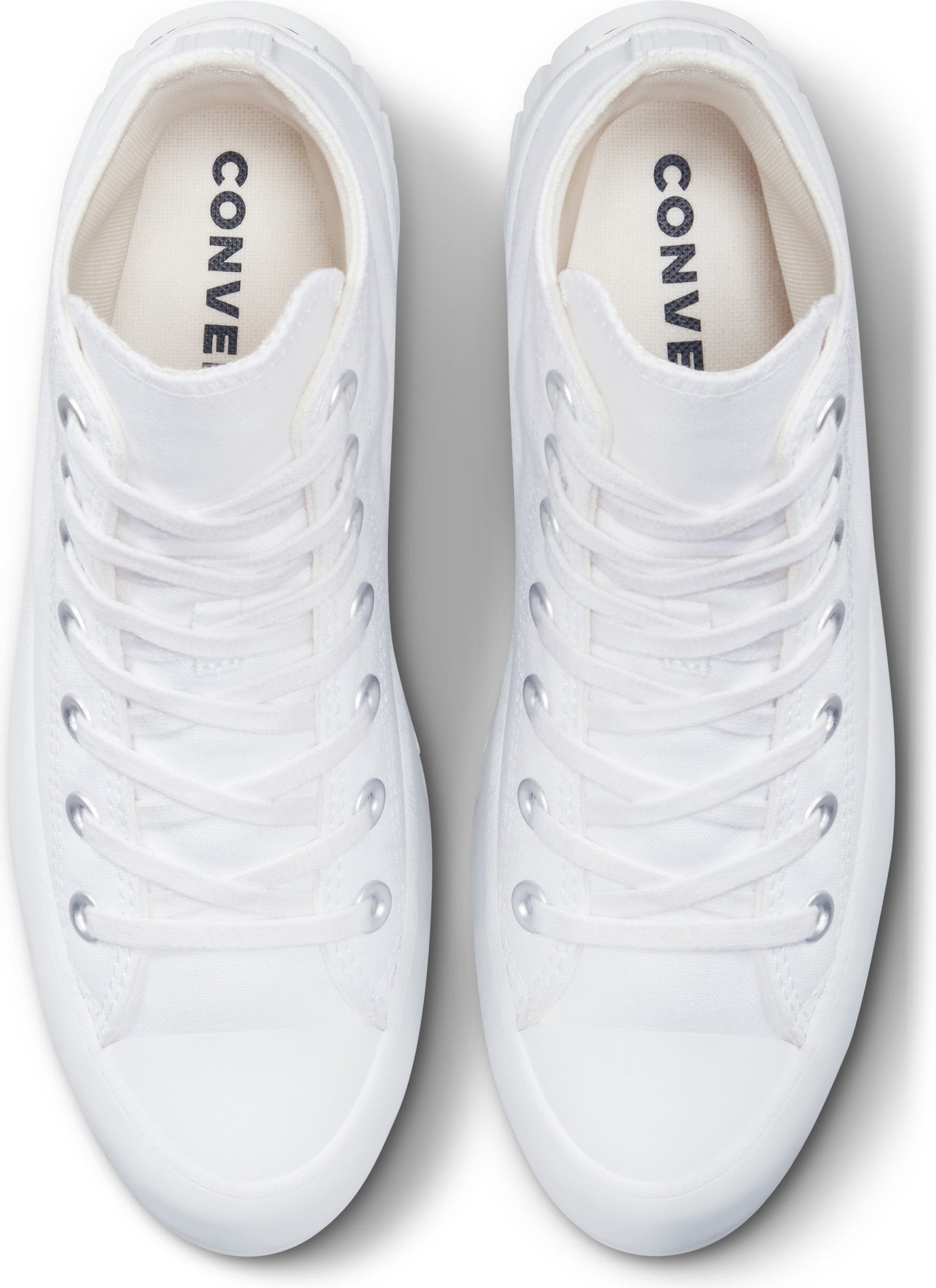 CONVERSE Chuck Taylor<sup>®</sup> All Star<sup>®</sup> Lugged High Top Sneaker, Alternate, color, WHITE/ EGRET/ BLACK