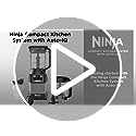 Ninja AMZ493BRN Compact Kitchen System, 1200W, 3 Functions for Smoothies, Dough & Frozen Drinks with Auto-IQ, 72-oz.* Blender Pitcher, 40-oz. Processor Bowl & 18-oz. Single-Serve Cup, Grey