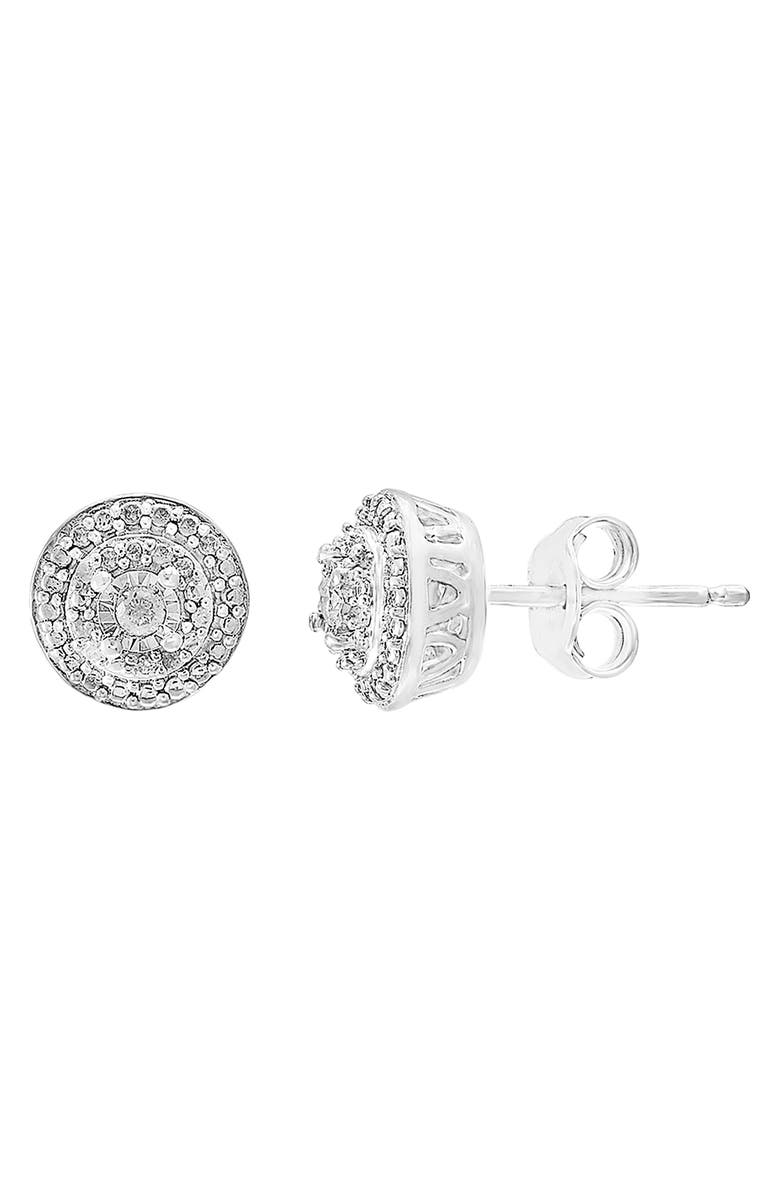 EFFY Sterling Silver Diamond Stud Earrings - 0.10 ctw