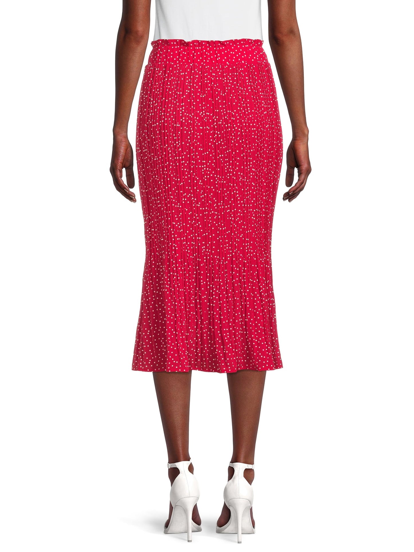 Nine.Eight Women's High-Waisted Midi Swing Skirt - image 3 of 5