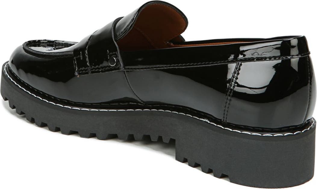 FRANCO SARTO Cassandra Platform Penny Loafer, Alternate, color, BLACK