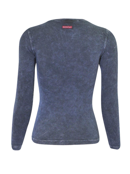 Walmart Hard Tail V-neck Long Sleeve T-shirt T-194