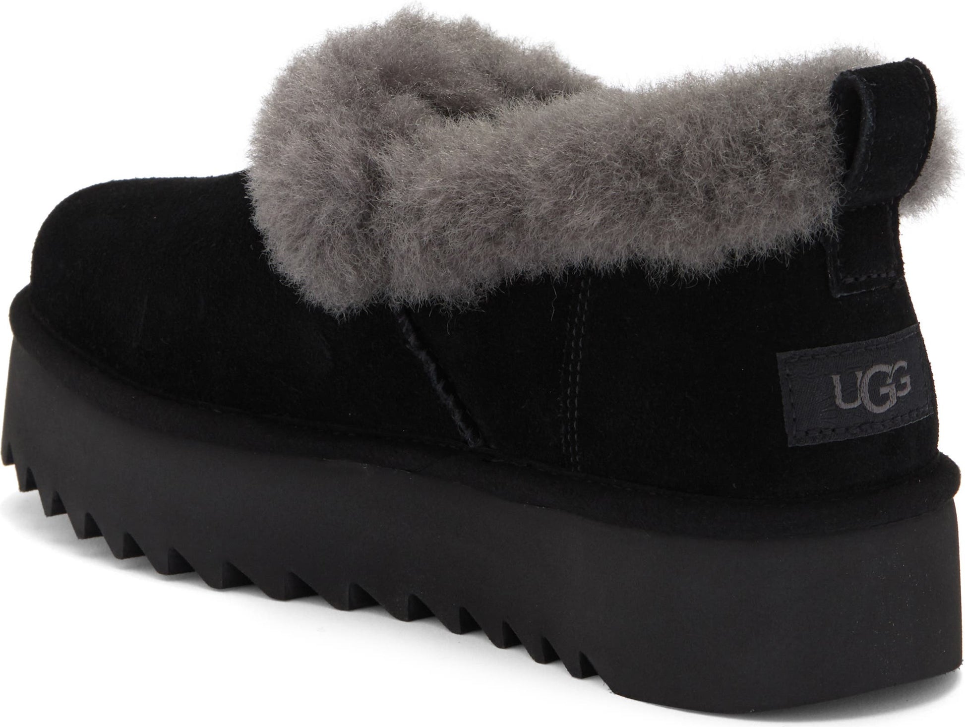 UGG<sup>®</sup> Nita Genuine Shearling Slipper, Alternate, color, Black