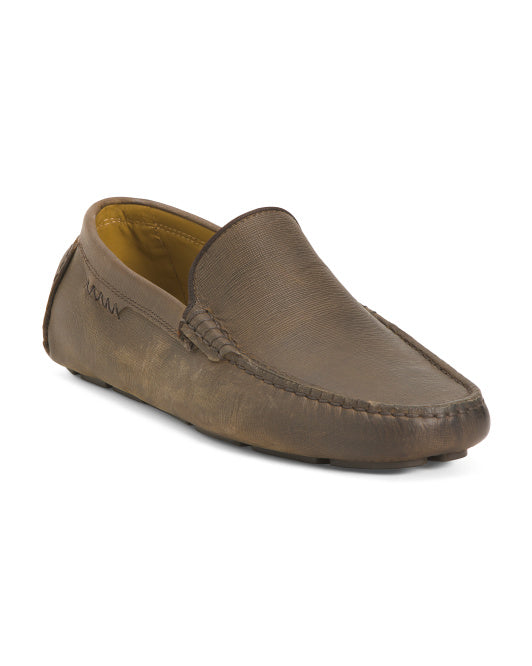 Men's Leather Driver Moccasins