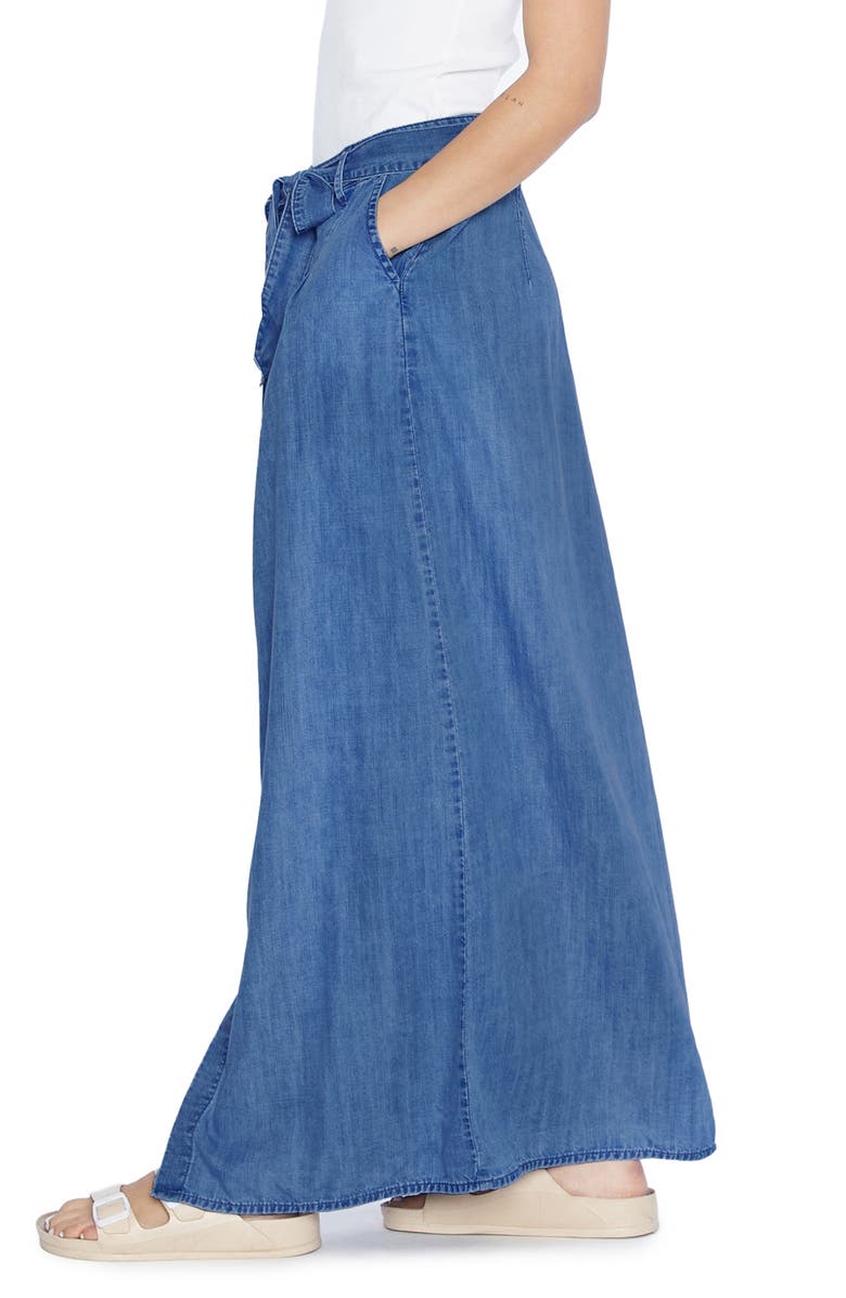 Wash Lab Denim Soft Denim Maxi Skirt