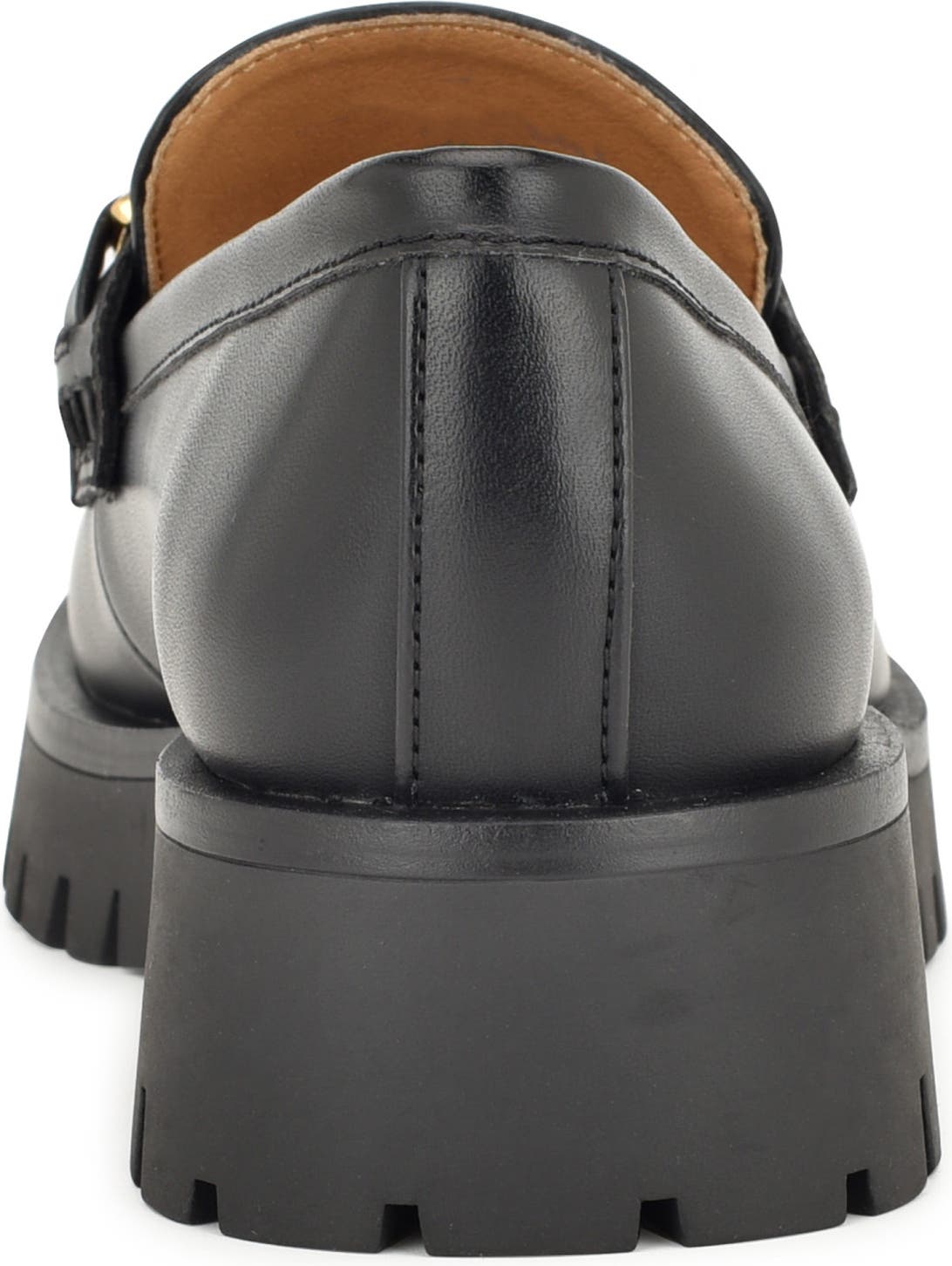 Nine West Gables Lug Loafer, Alternate, color, Black Smooth