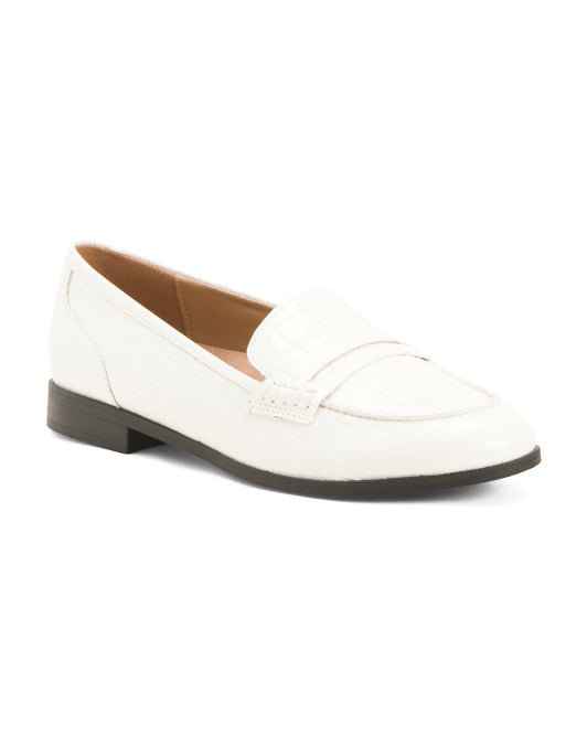 Wide Width Mia Leather Comfort Loafers