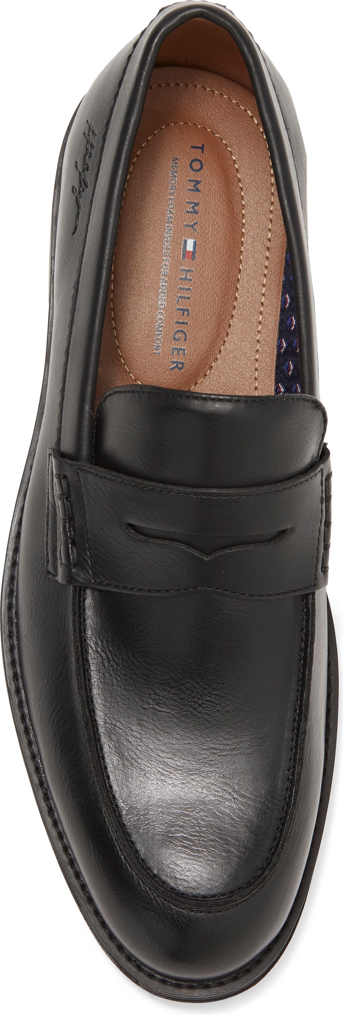 Tommy Hilfiger Penny Loafer, Alternate, color, BLACK