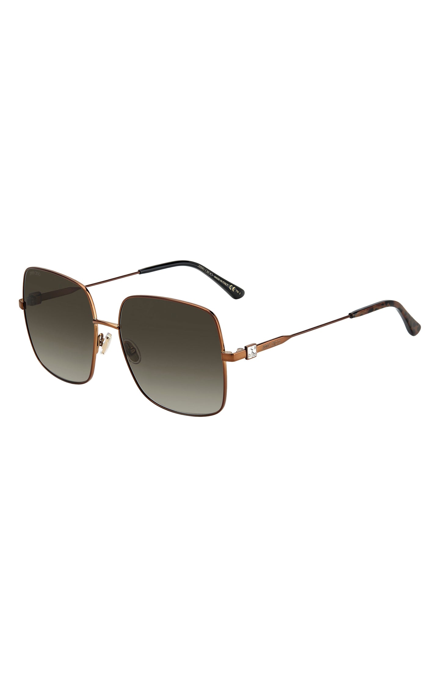 Jimmy Choo Lilis 58mm Square Sunglasses, Alternate, color, BRONZE / BROWN GRADIENT