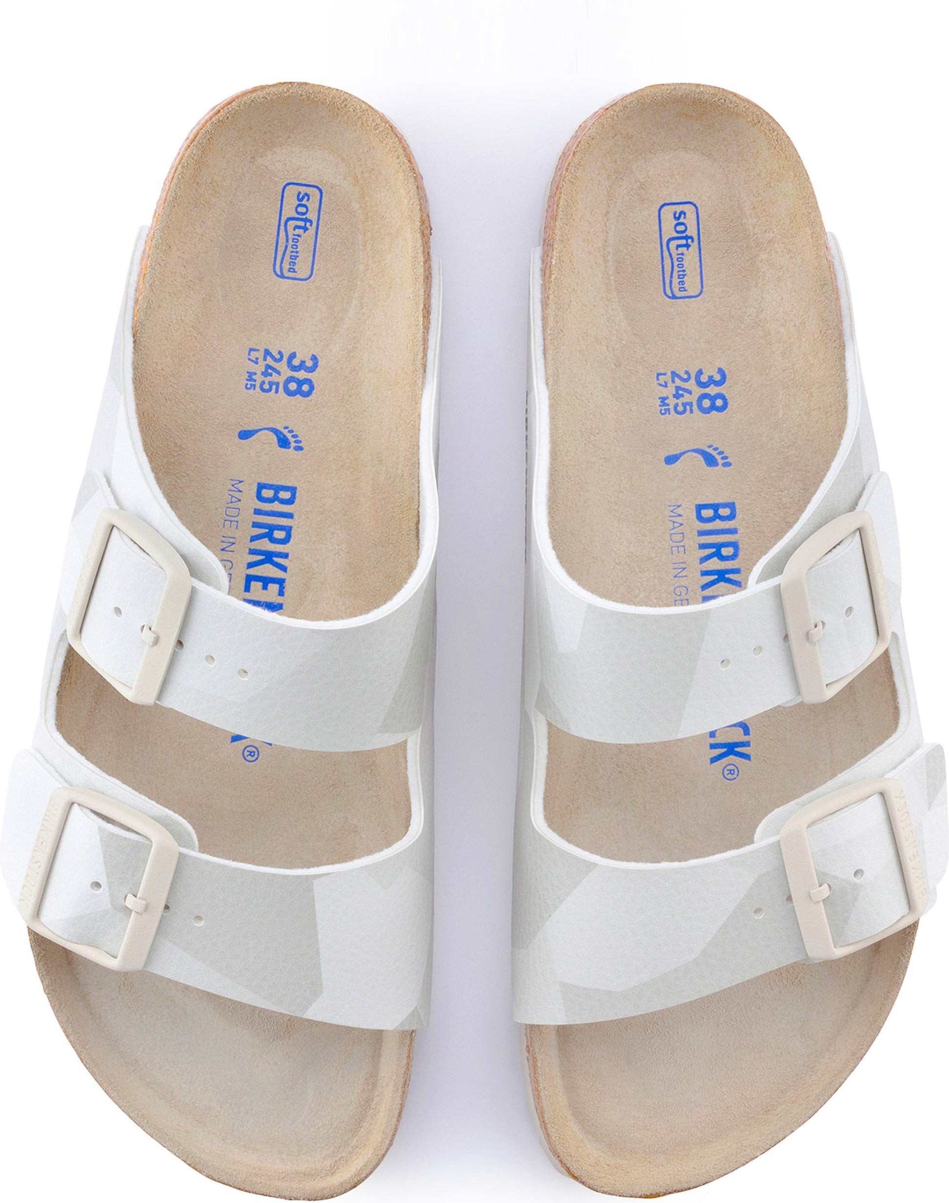 Birkenstock Arizona Slide Sandal - Discontinued, Alternate, color, GEO SNOW