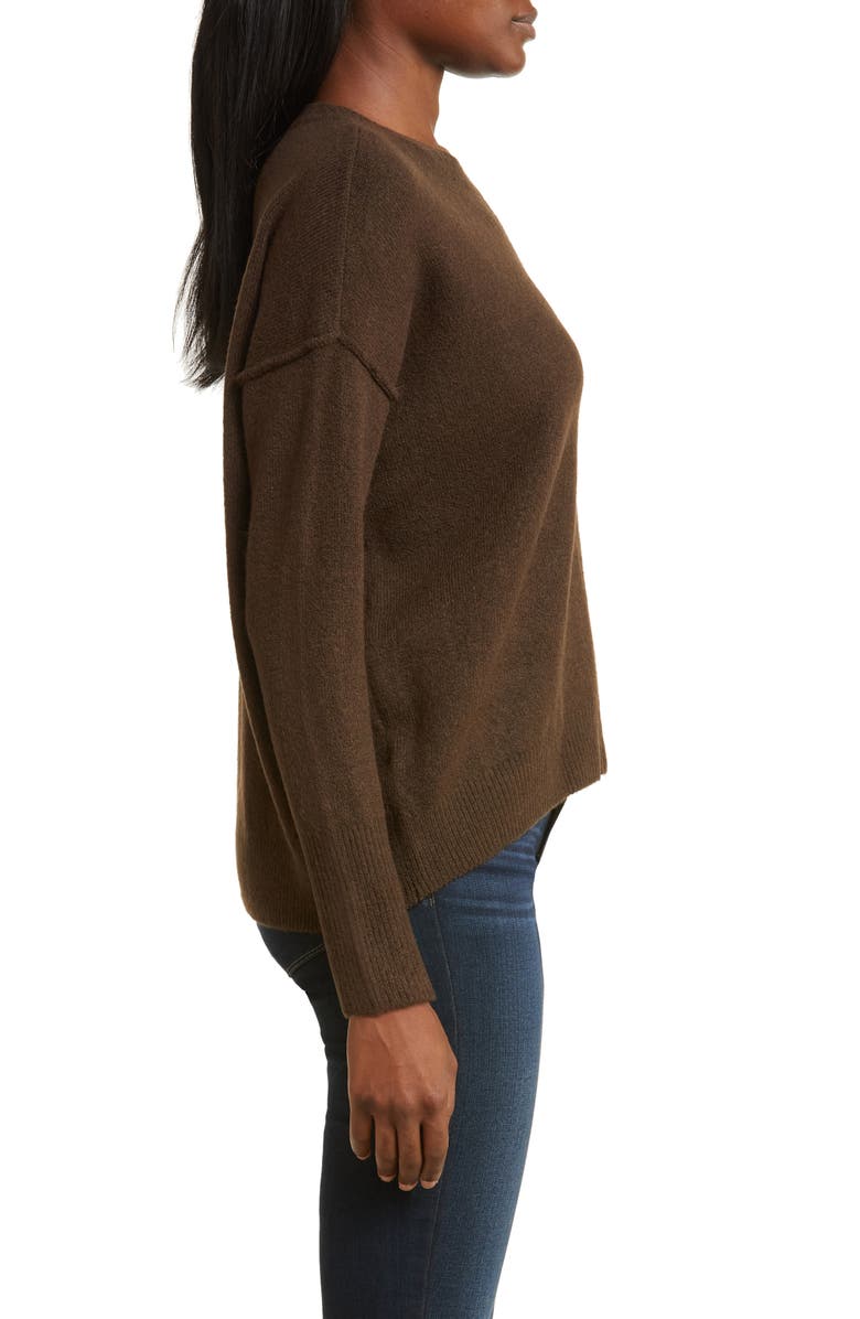 Vince Camuto Exposed Seam Crewneck Sweater