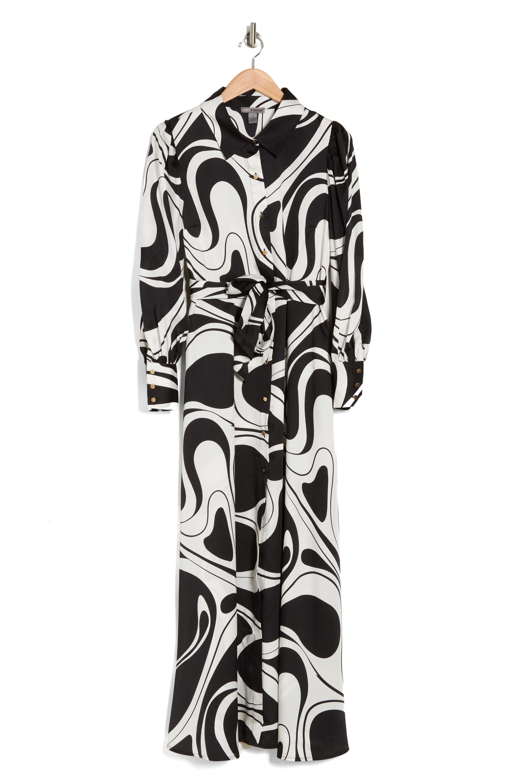 Love By Design Rebel Twill Maxi Dress, Alternate, color, SWIRL GIRL