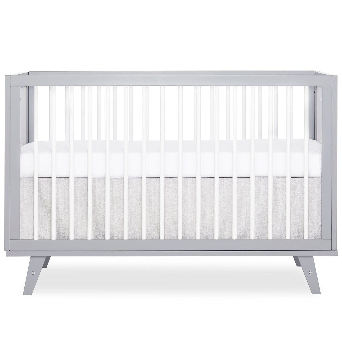 Walmart Dream On Me Carter 5-in-1 Full Size Convertible Crib, Grey and White