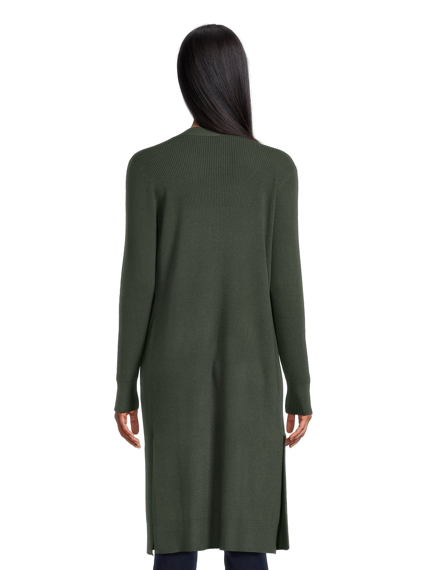 Time and Tru Women's Ribbed Duster, Sizes XS-3XL - image 3 of 5