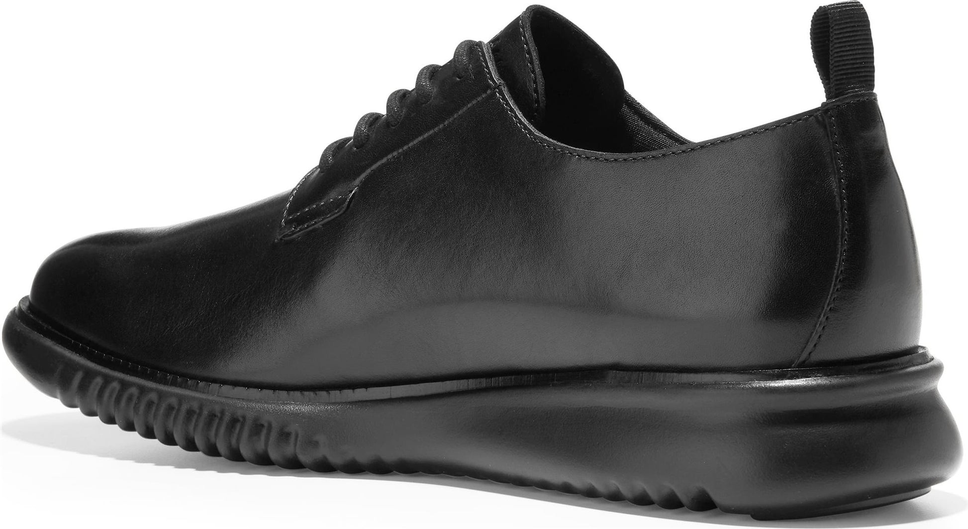 Cole Haan 2.ZeroGrand Plain Toe Derby, Alternate, color, BLACK LEATHER/ BLACK