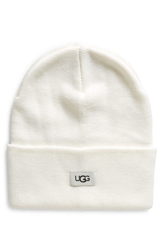 UGG<sup>®</sup> Knit Cuff Beanie Hat, Main, color, IVORY