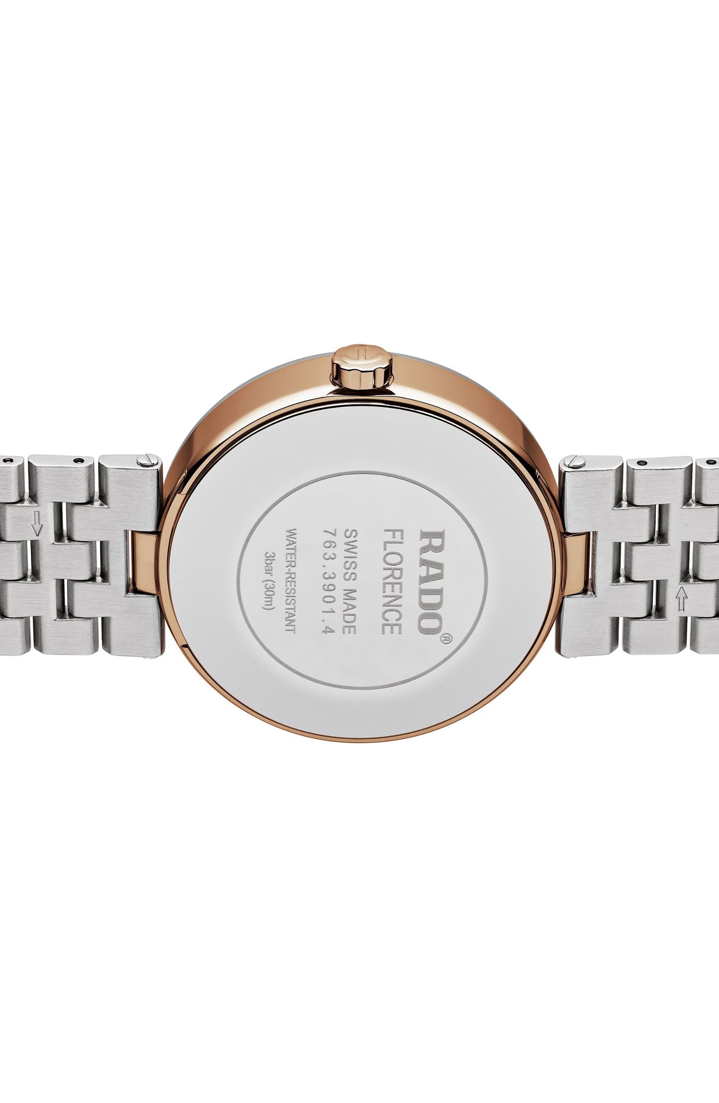 RADO Florence Automatic Bracelet Watch, 38mm, Alternate, color, BRONZE/ SILVER