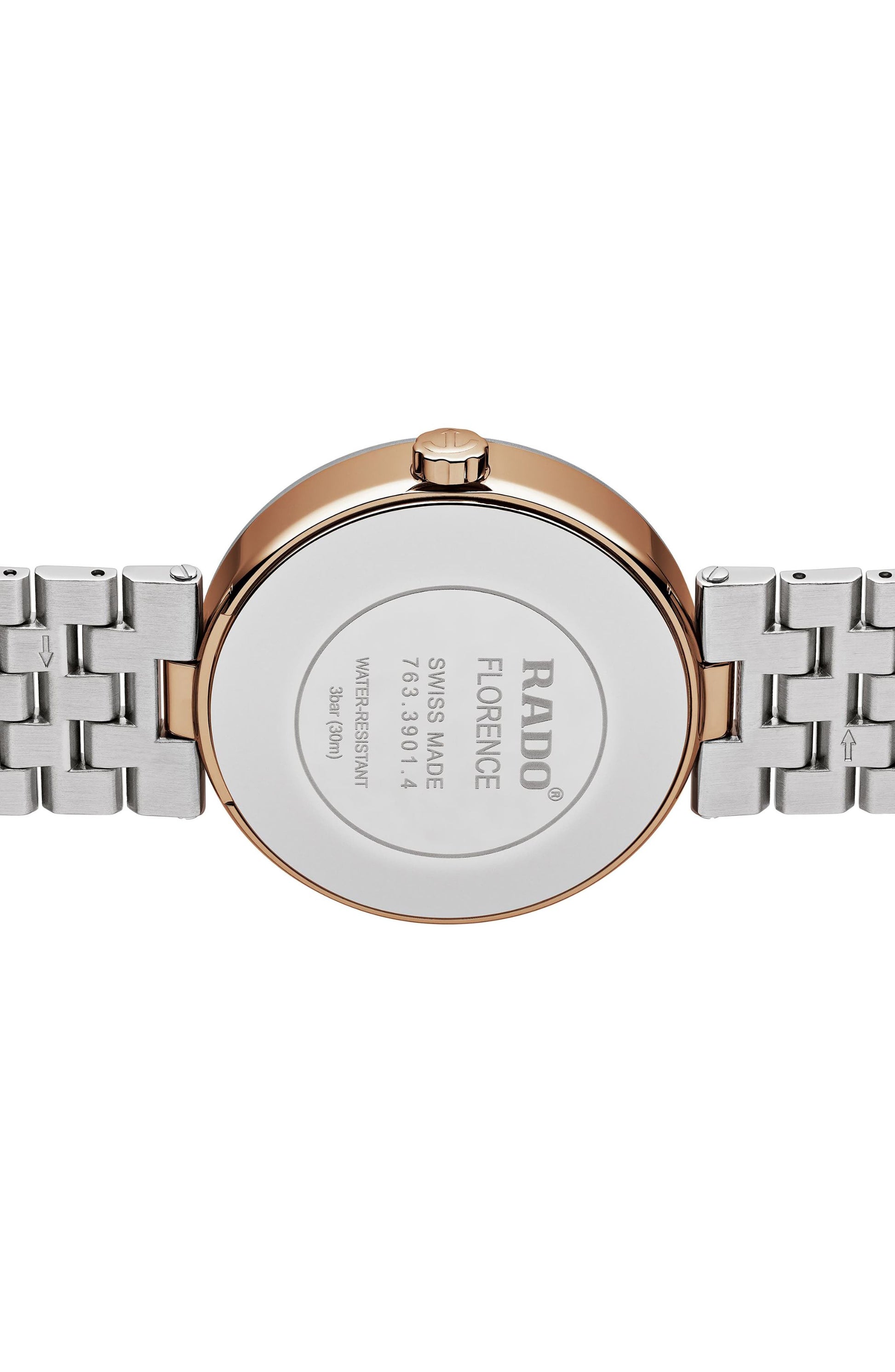 RADO Florence Automatic Bracelet Watch, 38mm, Alternate, color, BRONZE/ SILVER