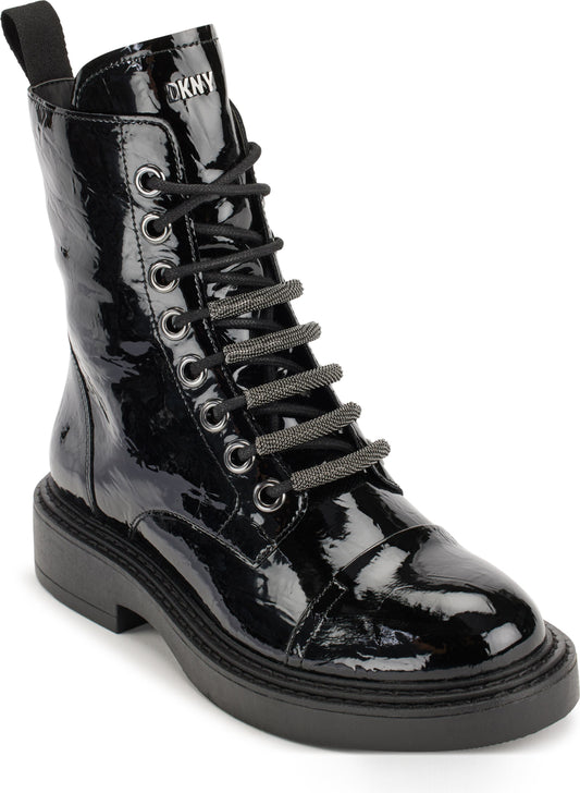 DKNY Iris Combat Boot, Main, color, BLACK