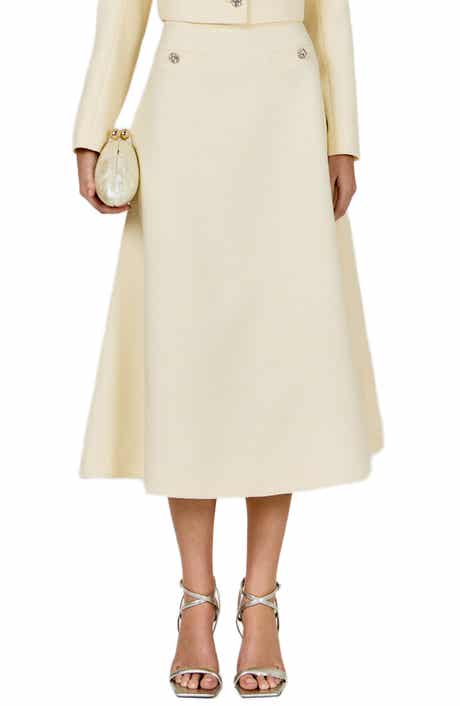 Embroidered Stripe Midi Shirtdress