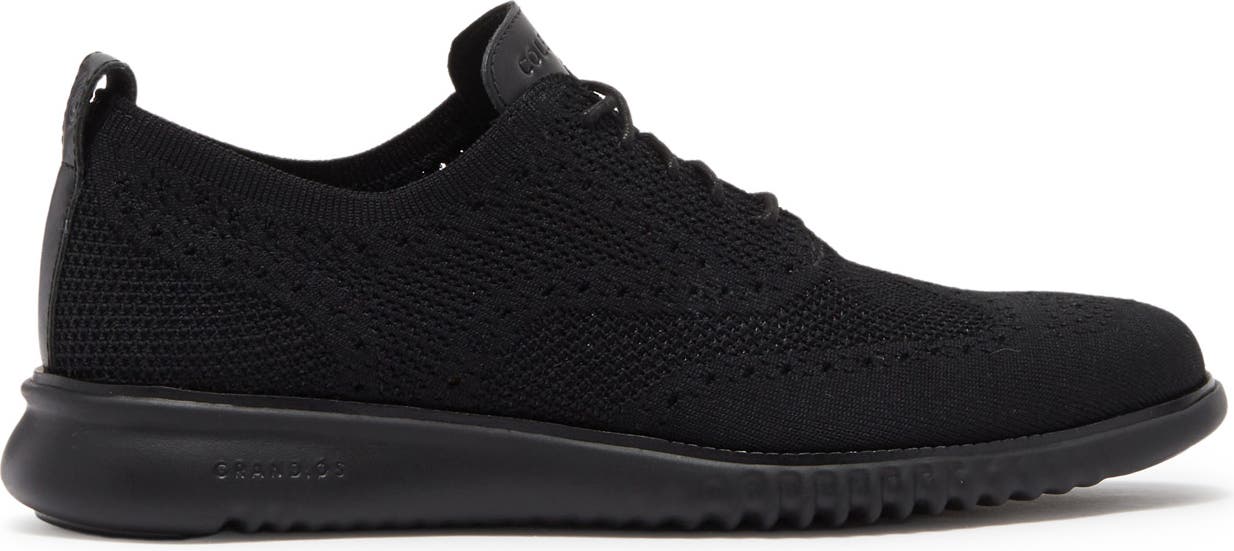 COLE HAAN 2.ZeroGrand StitchLite Oxford Sneaker, Alternate, color, BLACK/ BLA