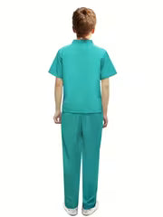 7pcs Doctor Outfit for Children, Including Nurse Scrubs, Perfect for Halloween Dress-Up for Boys And Girls Aged 3 to 11.