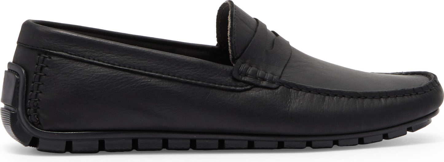 Bruno Magli Xeno Penny Loafer, Alternate, color, BLACK LEATHER