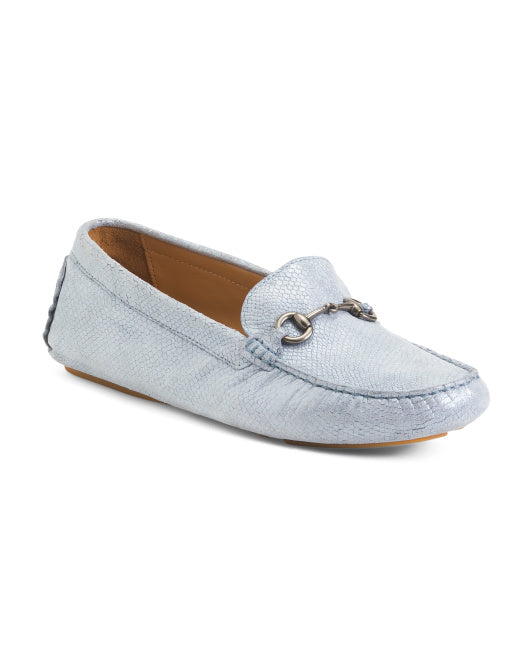 Suede Maggie Bit Loafers