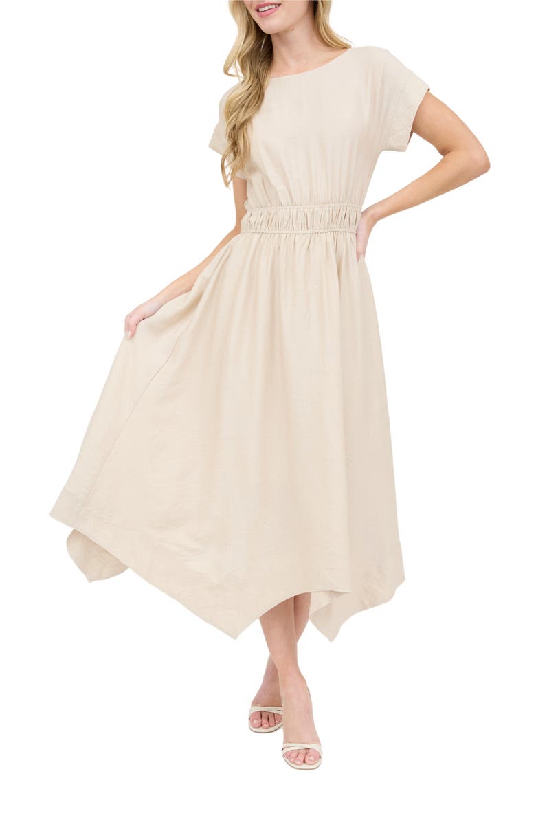 AUGUST SKY Asymmetric Shift Dress