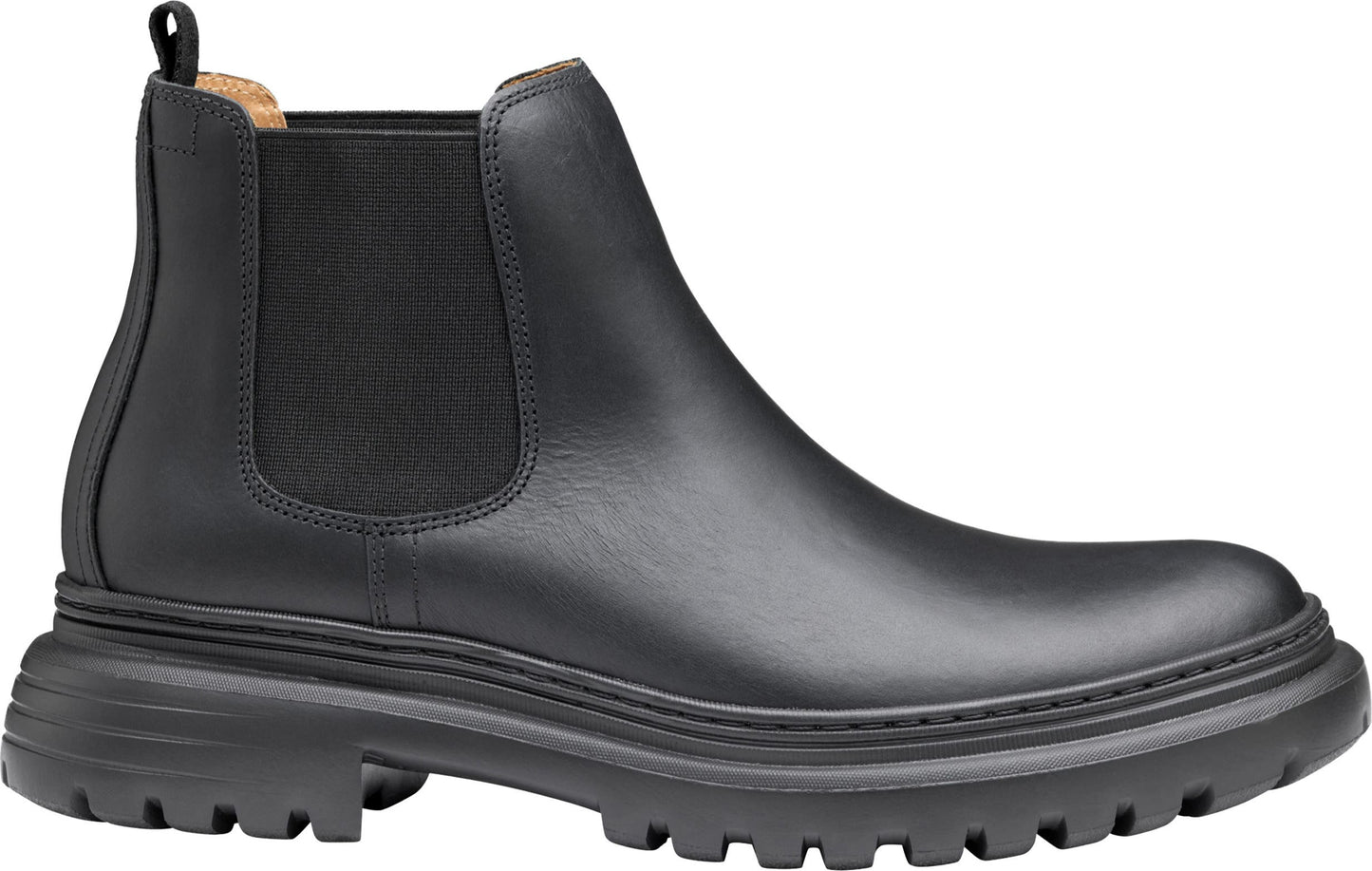 Johnston & Murphy Kelton Chelsea Boot, Alternate, color, BLACK FULL GRAIN