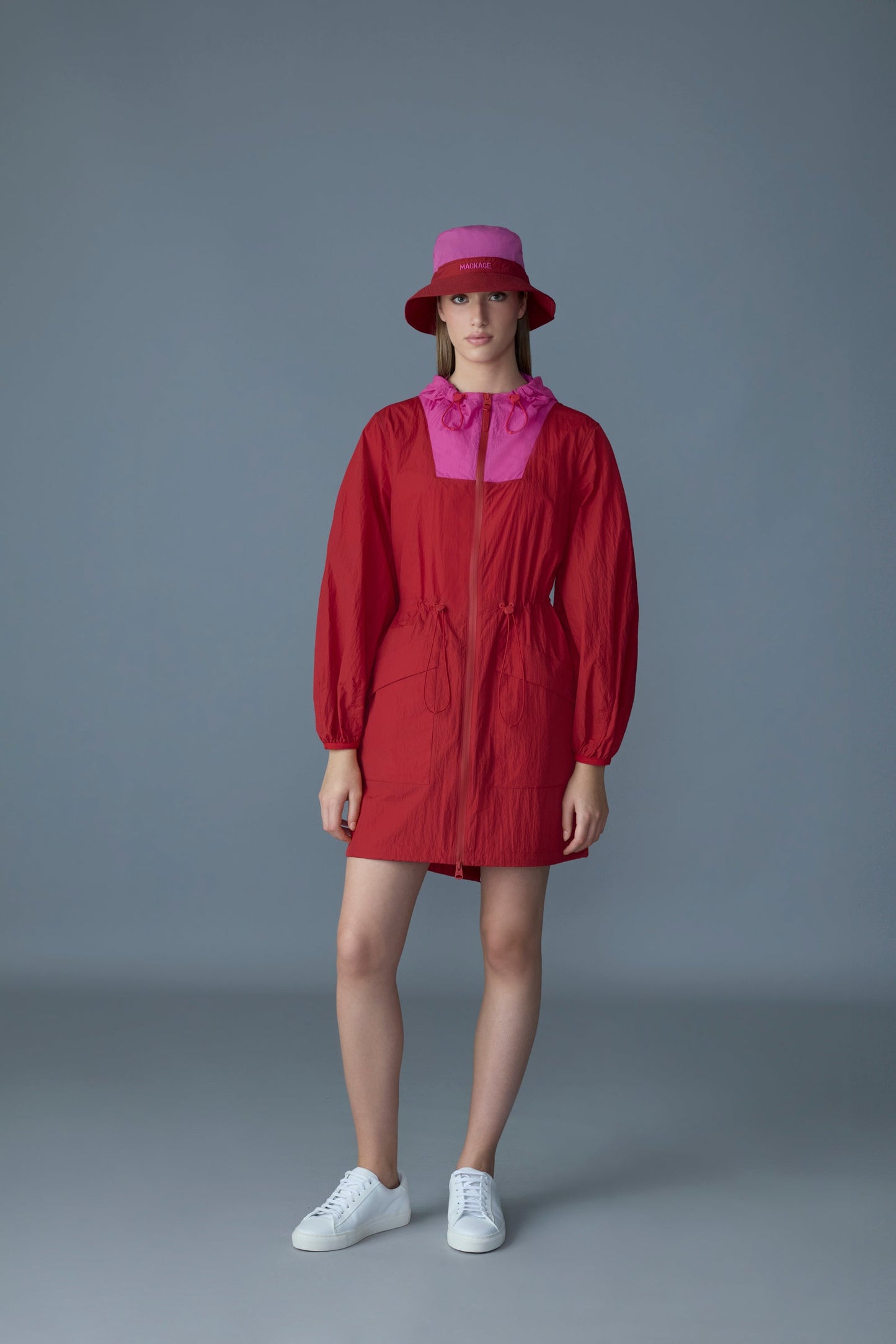 ALYSTER Packable Long rain Jacket