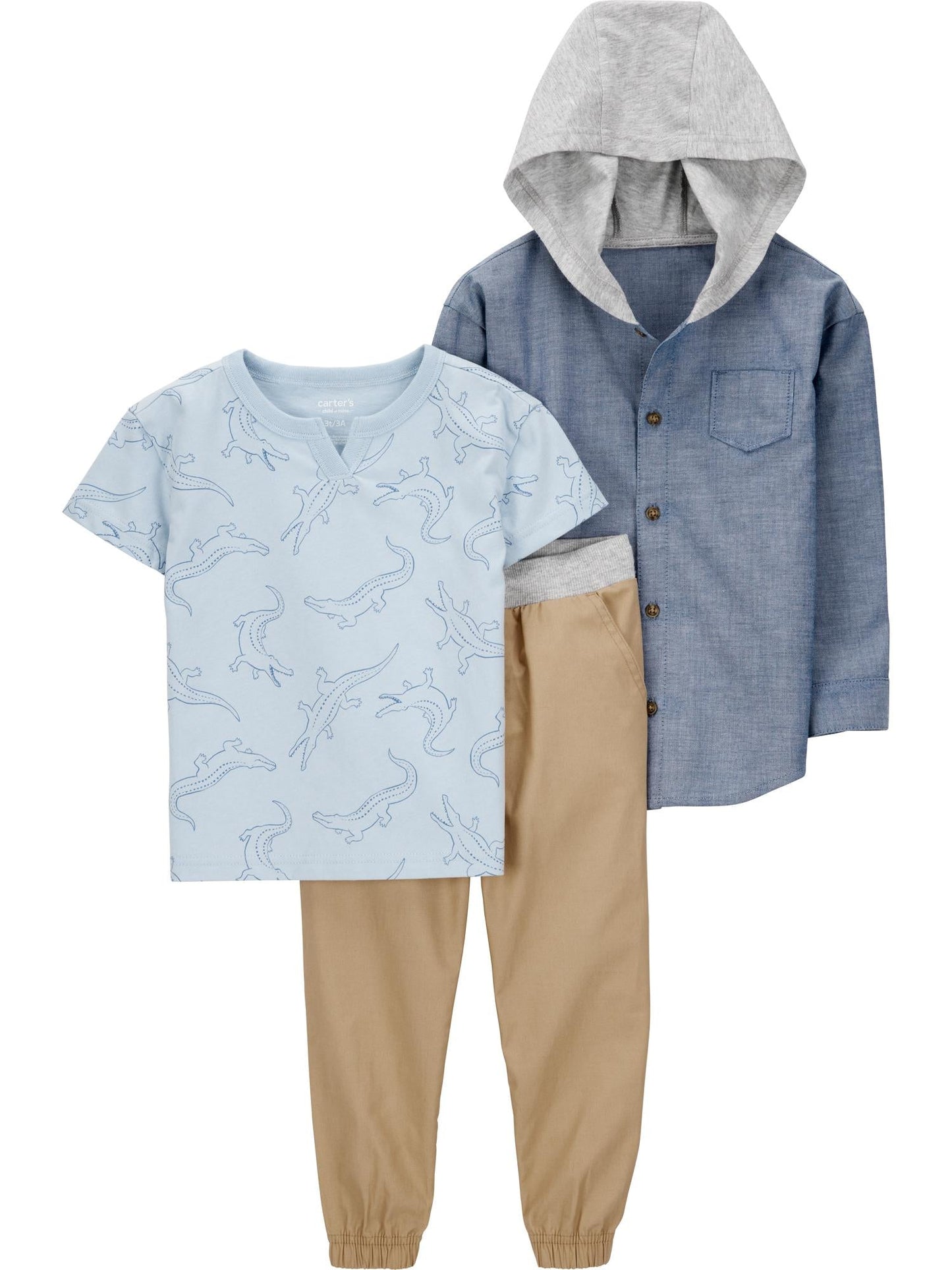 Walmart Carter's Child of Mine Toddler Boy Outfit Set, 3-Piece, Sizes 2T-5T