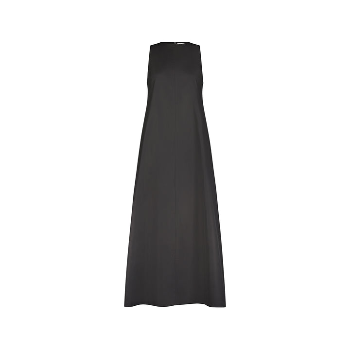 Sleeveless Poplin Maxi Dress